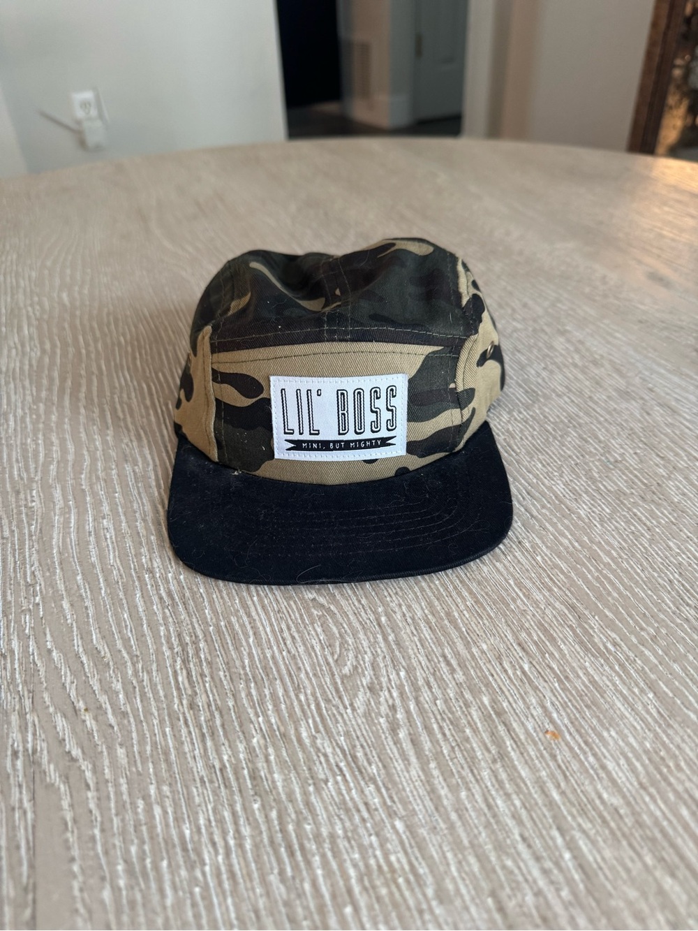Lil’ Boss Camoflauge Trucker hat, 12 months